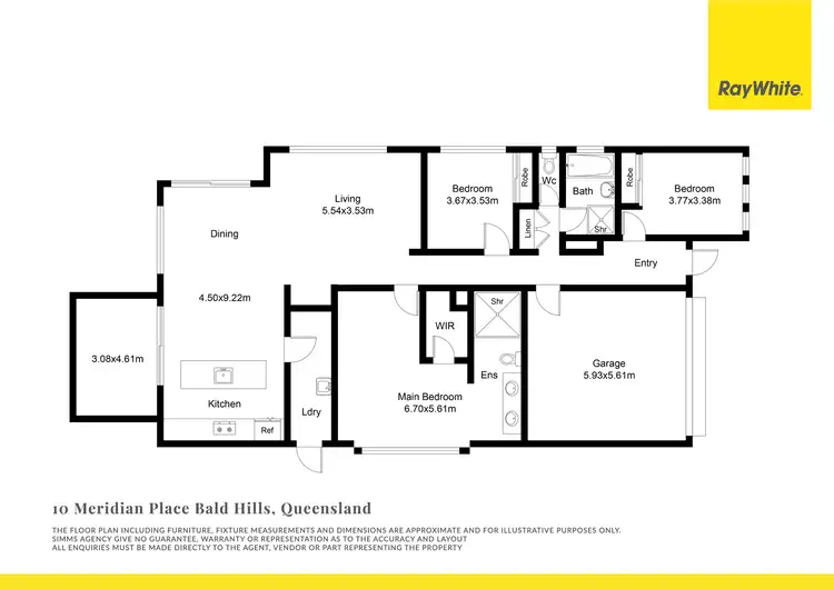 Floorplan of Homely house listing, 10 Meridian Place, Bald Hills QLD 4036
