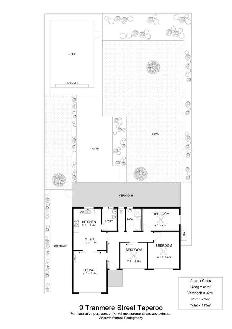 Floorplan of Homely house listing, 9 Tranmere Avenue, Taperoo SA 5017