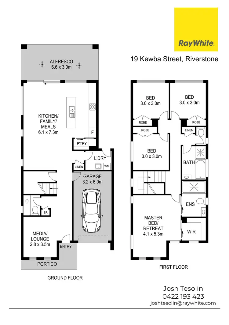 Floorplan of Homely house listing, 19 Kewba Street, Riverstone NSW 2765
