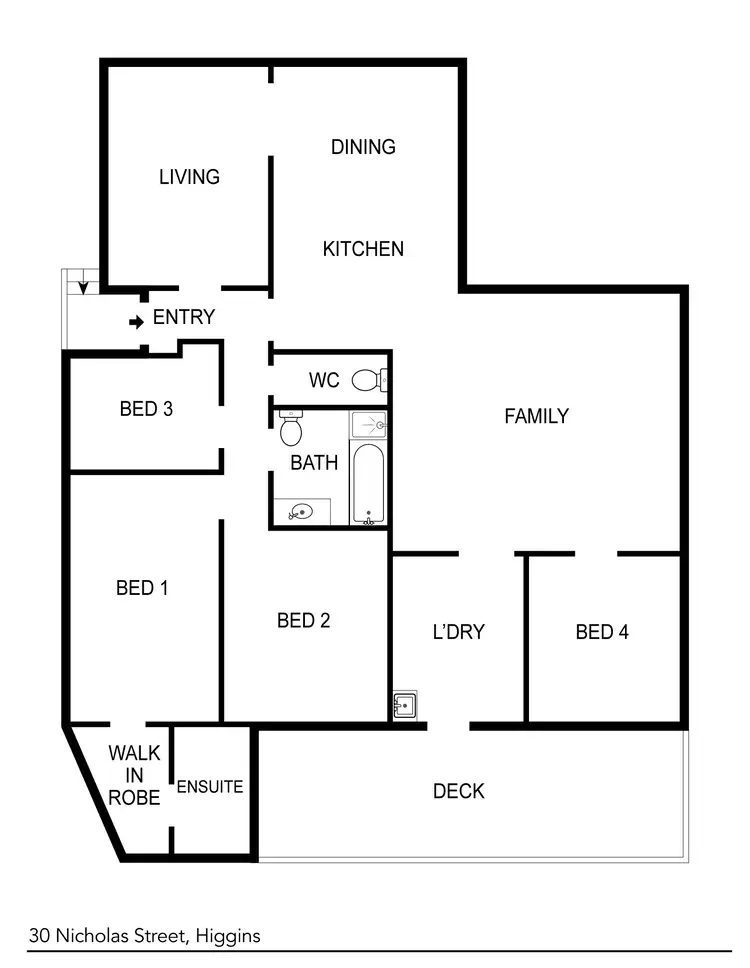 Floorplan of Homely house listing, 30 Nicholas Street, Higgins ACT 2615
