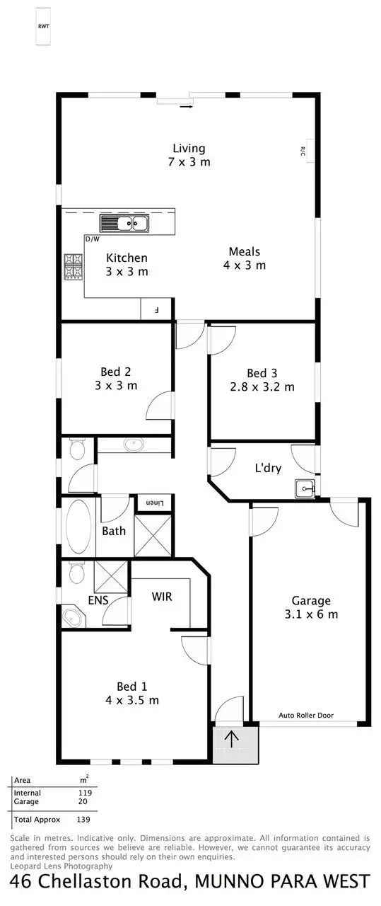 Floorplan of Homely house listing, 46 Chellaston Road, Munno Para West SA 5115