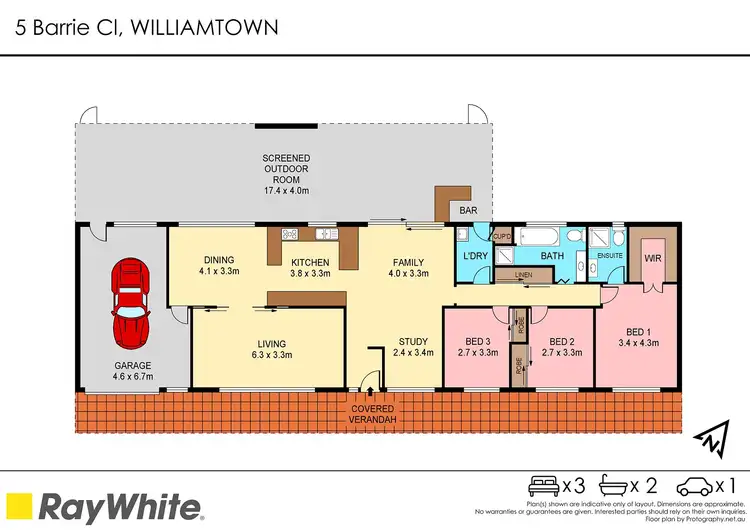 Floorplan of Homely house listing, 5 Barrie Close, Williamtown NSW 2318