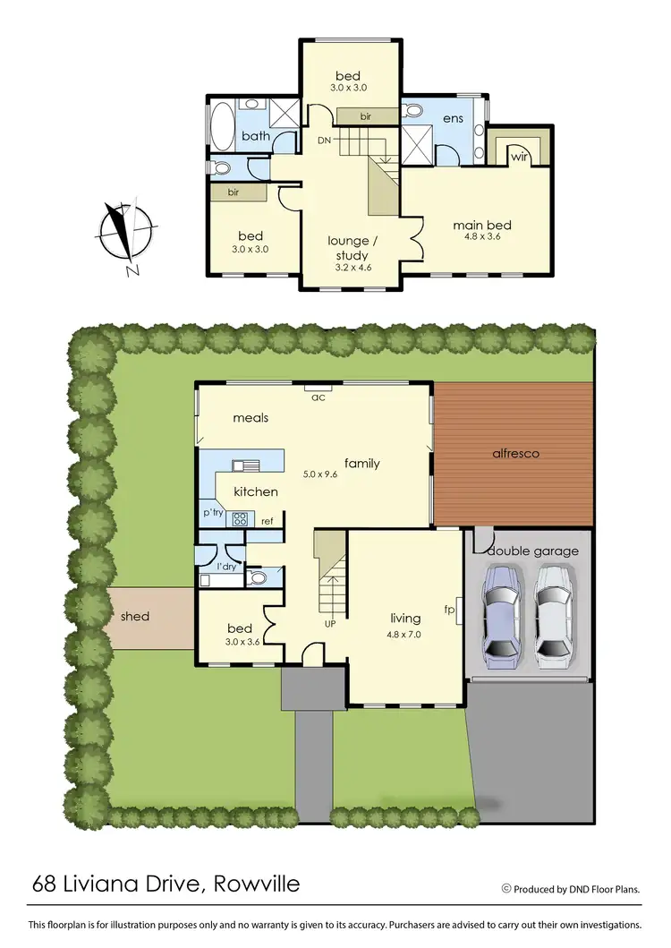 Floorplan of Homely house listing, 68 Liviana Drive, Rowville VIC 3178