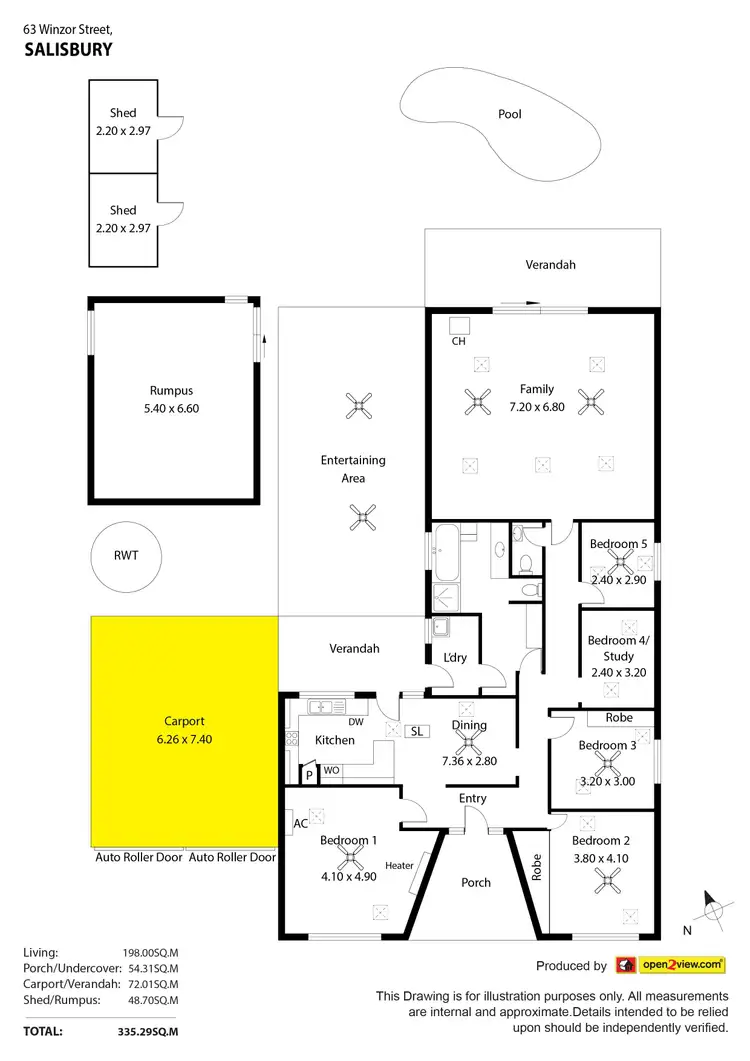Floorplan of Homely house listing, 63 Winzor Street, Salisbury SA 5108