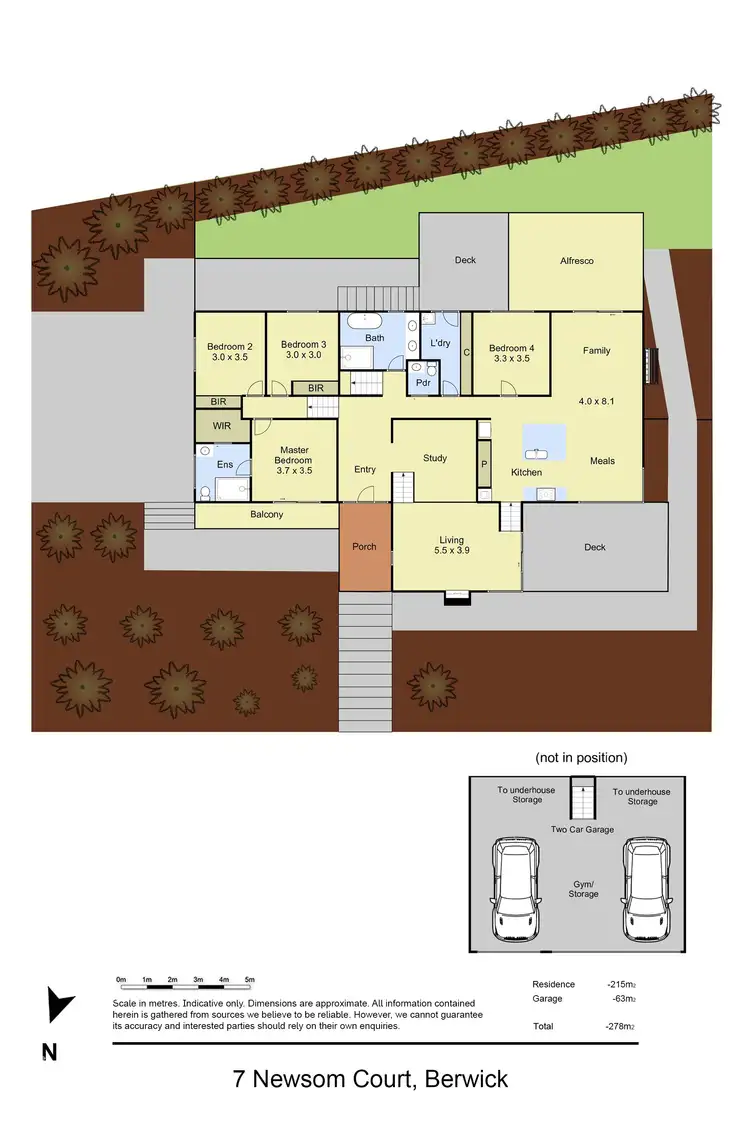 Floorplan of Homely house listing, 7 Newsom Court, Berwick VIC 3806