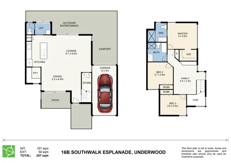 Floorplan of Homely house listing, 16B Southwalk Esplanade, Underwood QLD 4119