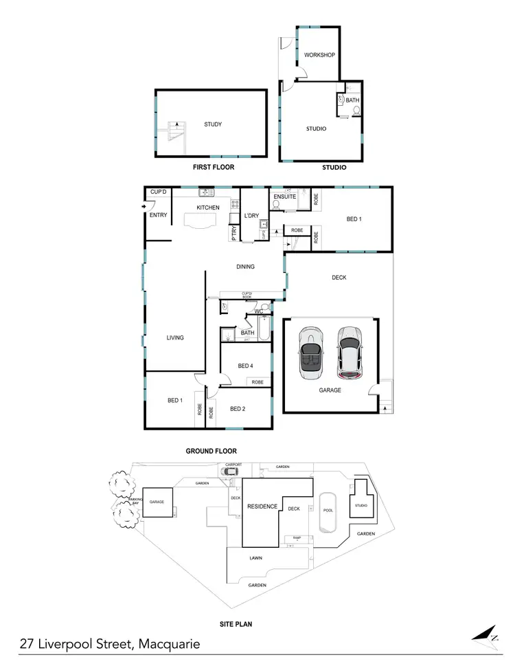 Floorplan of Homely house listing, 27 Liverpool Street, Macquarie ACT 2614