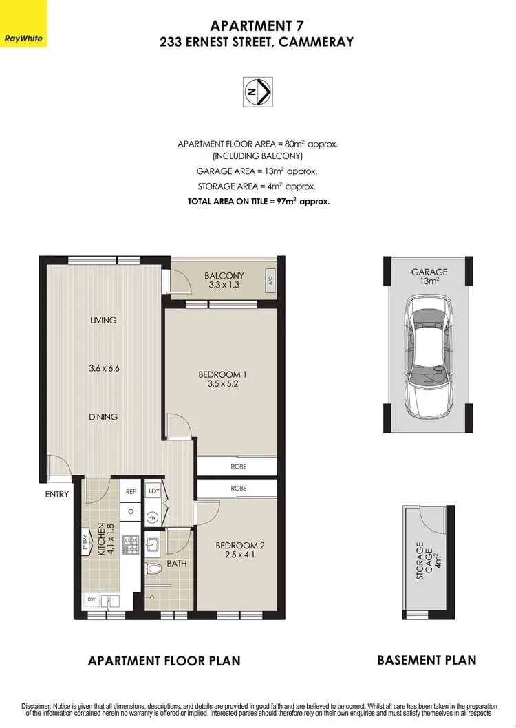 Floorplan of Homely apartment listing, 7/233-237 Ernest Street, Cammeray NSW 2062