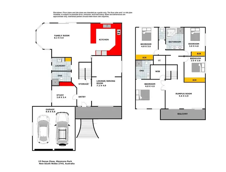Floorplan of Homely house listing, 15 Denya Close, Glenmore Park NSW 2745