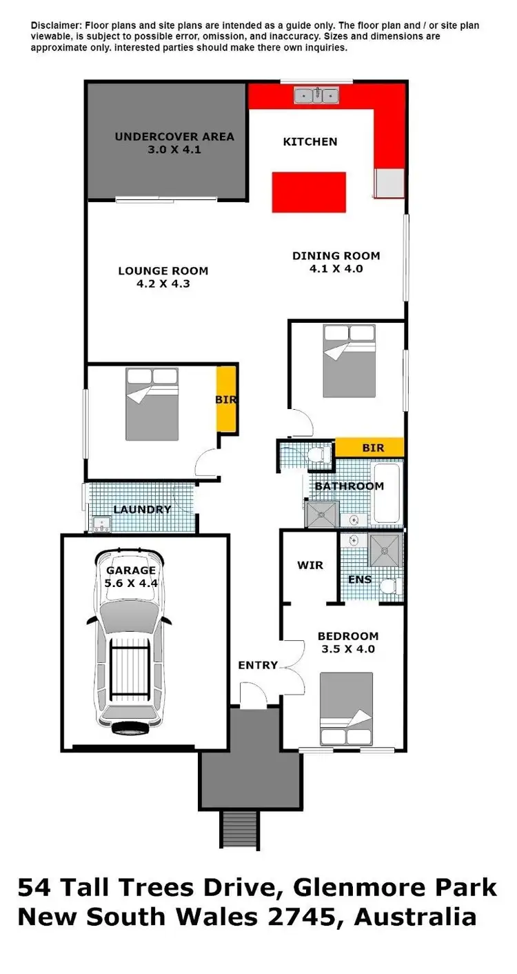 Floorplan of Homely house listing, 54 Tall Trees Drive, Glenmore Park NSW 2745