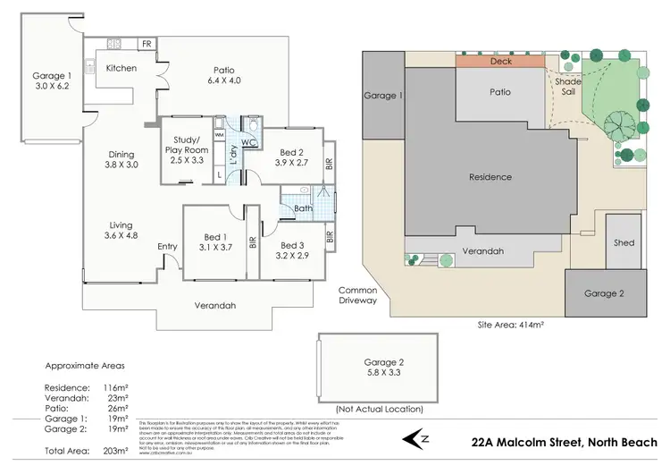 Floorplan of Homely house listing, 22A Malcolm Street, North Beach WA 6020