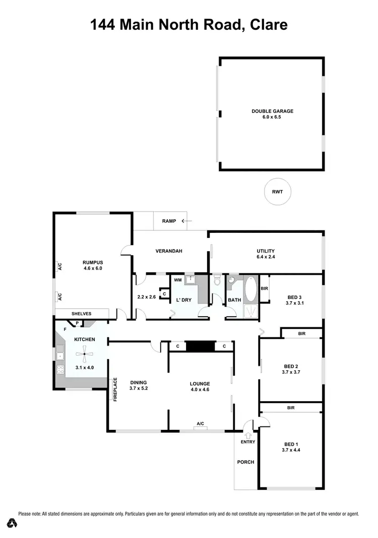 Floorplan of Homely house listing, 144 Main North Road, Clare SA 5453