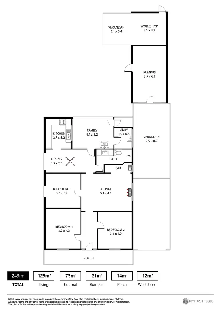 Floorplan of Homely house listing, 54 Johns Road, Prospect SA 5082