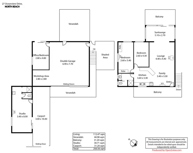 Floorplan of Homely house listing, 27 Oceanview Drive, North Beach SA 5556