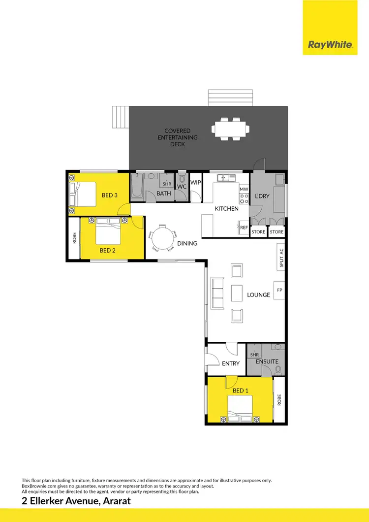 Floorplan of Homely house listing, 2 Ellerker Avenue, Ararat VIC 3377