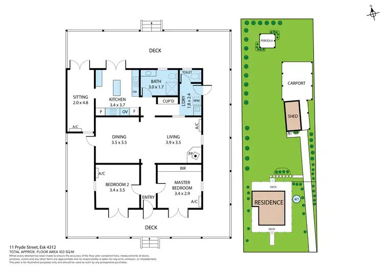 Floorplan of Homely house listing, 11 Pryde Street, Esk QLD 4312