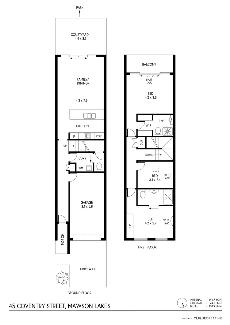Floorplan of Homely house listing, 45 Coventry Street, Mawson Lakes SA 5095
