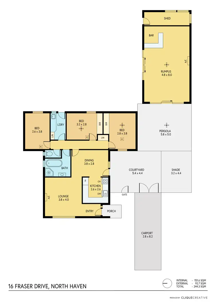 Floorplan of Homely house listing, 16 Fraser Drive, North Haven SA 5018