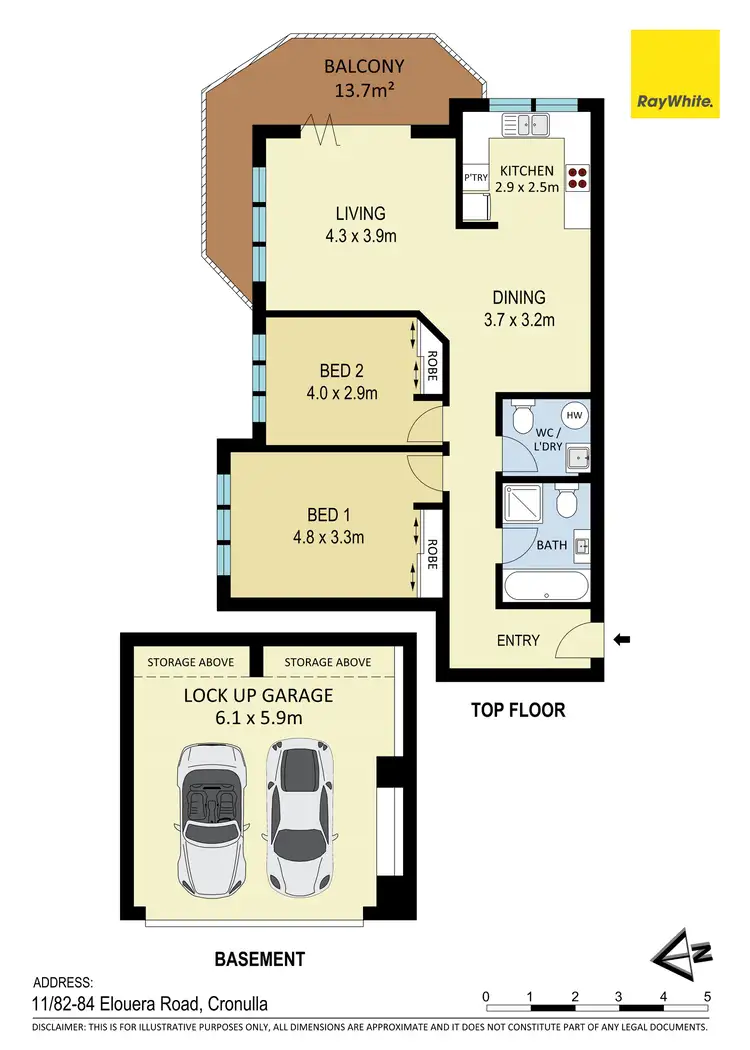 Floorplan of Homely unit listing, 11/82-84 Elouera Road, Cronulla NSW 2230
