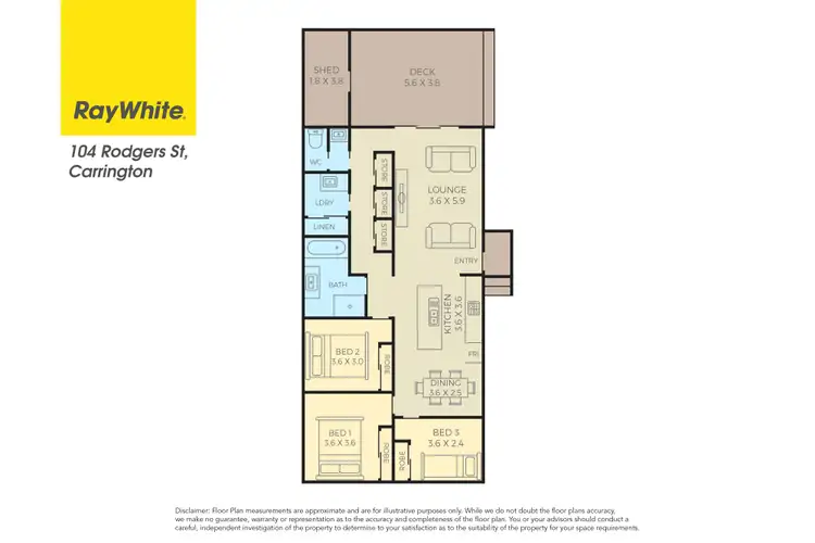 Floorplan of Homely house listing, 104 Rodgers Street, Carrington NSW 2294
