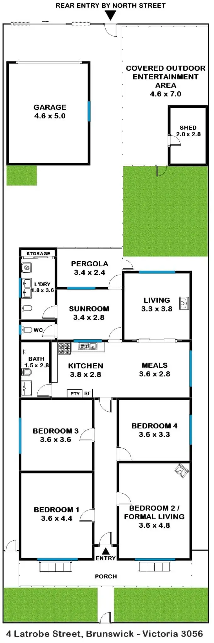 Floorplan of Homely house listing, 4 Latrobe Street, Brunswick VIC 3056