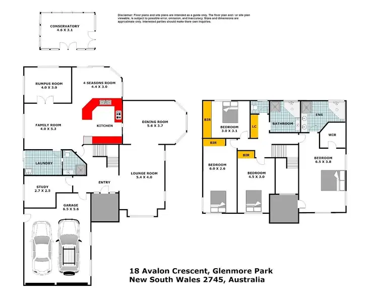 Floorplan of Homely house listing, 18 Avalon Crescent, Glenmore Park NSW 2745