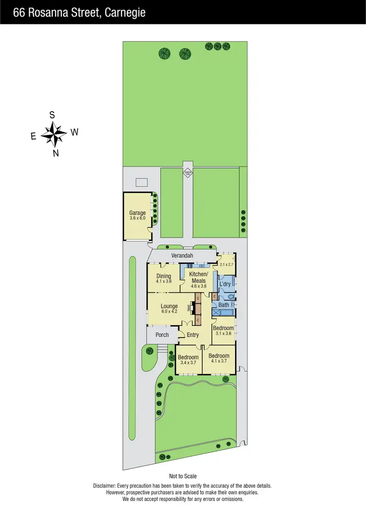 Floorplan of Homely house listing, 66 Rosanna Street, Carnegie VIC 3163