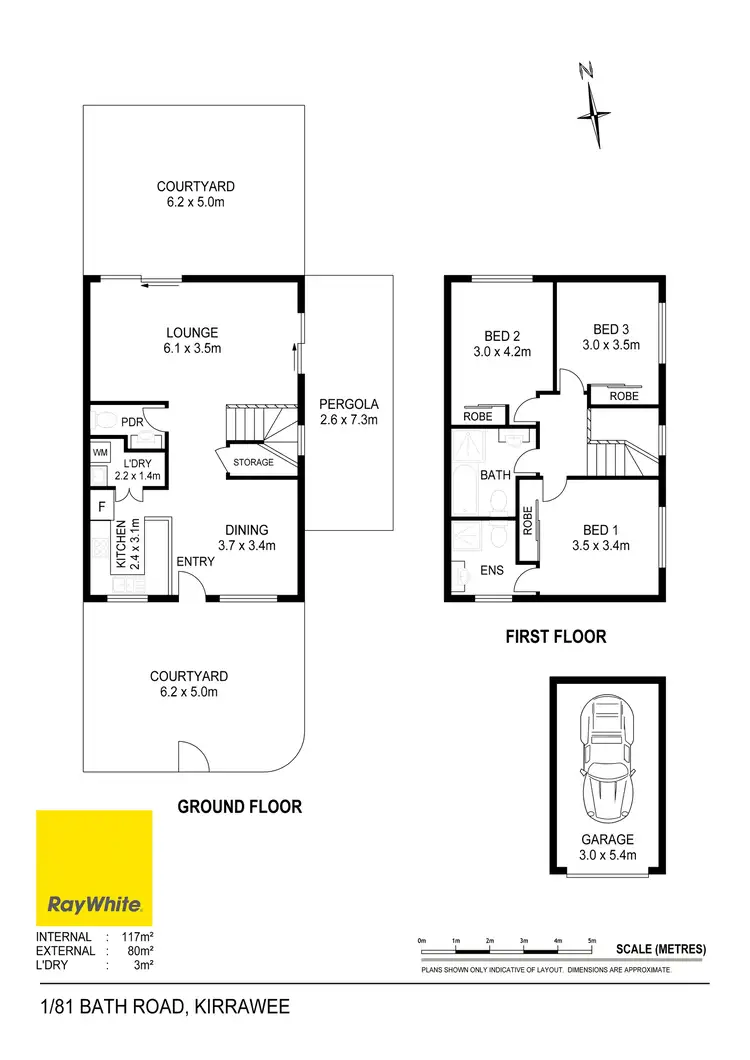 Floorplan of Homely townhouse listing, 1/81 Bath Road, Kirrawee NSW 2232