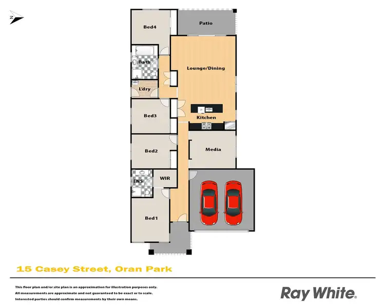 Floorplan of Homely house listing, 15 Casey Street, Oran Park NSW 2570