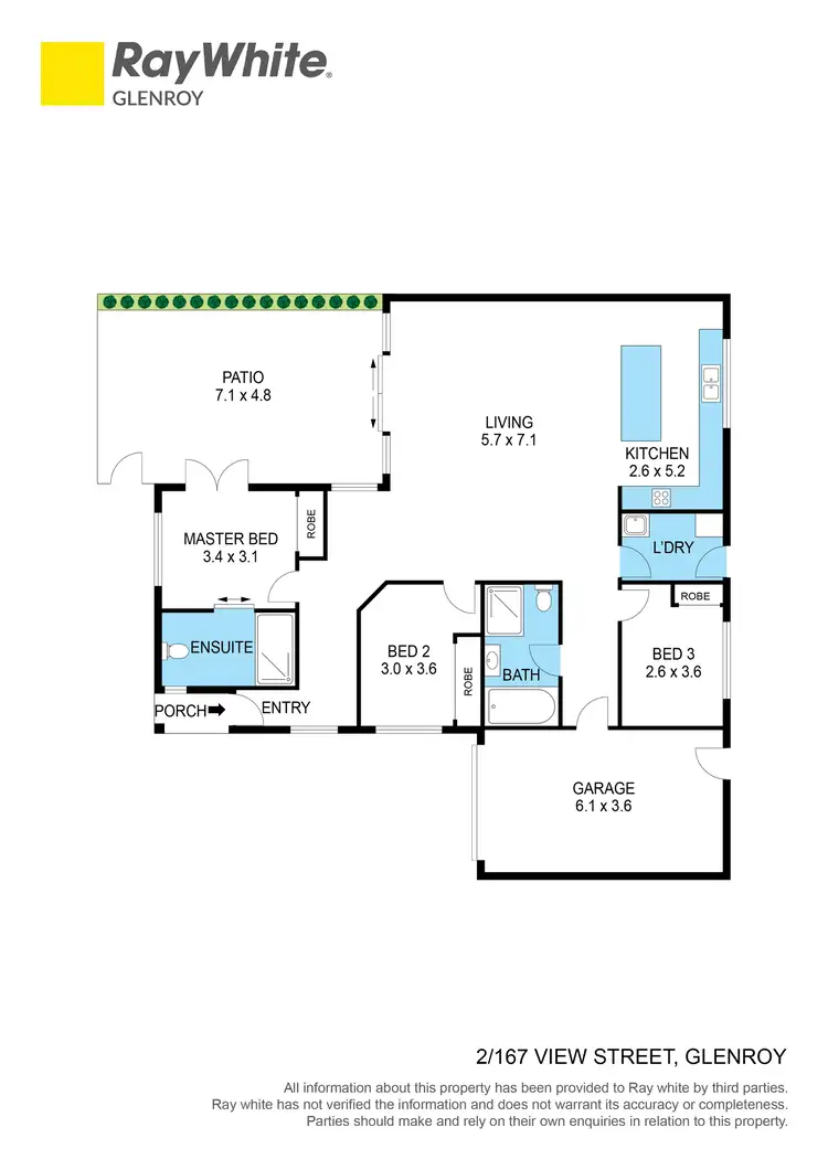Floorplan of Homely house listing, 2/167 View Street, Glenroy VIC 3046