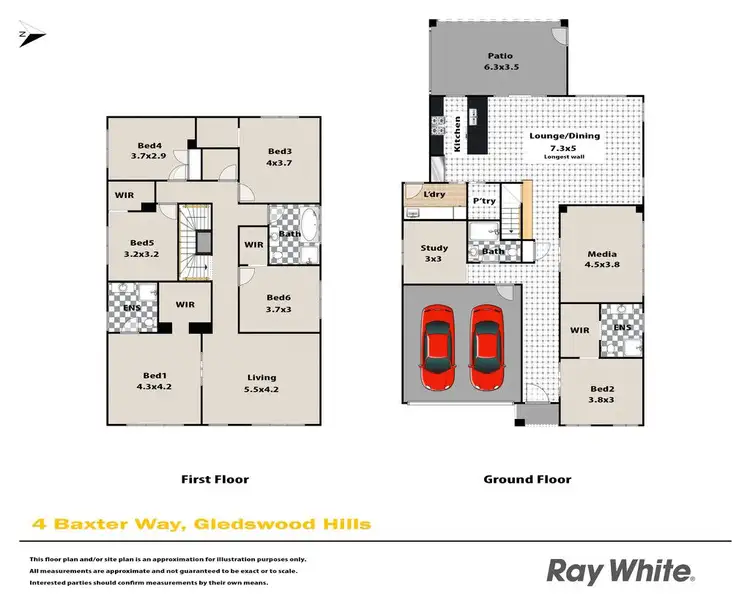 Floorplan of Homely house listing, 4 Baxter Way, Gledswood Hills NSW 2557