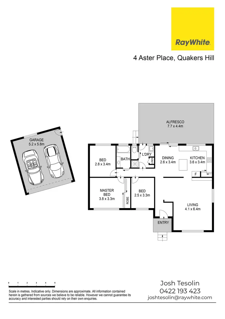 Floorplan of Homely house listing, 4 Aster Place, Quakers Hill NSW 2763