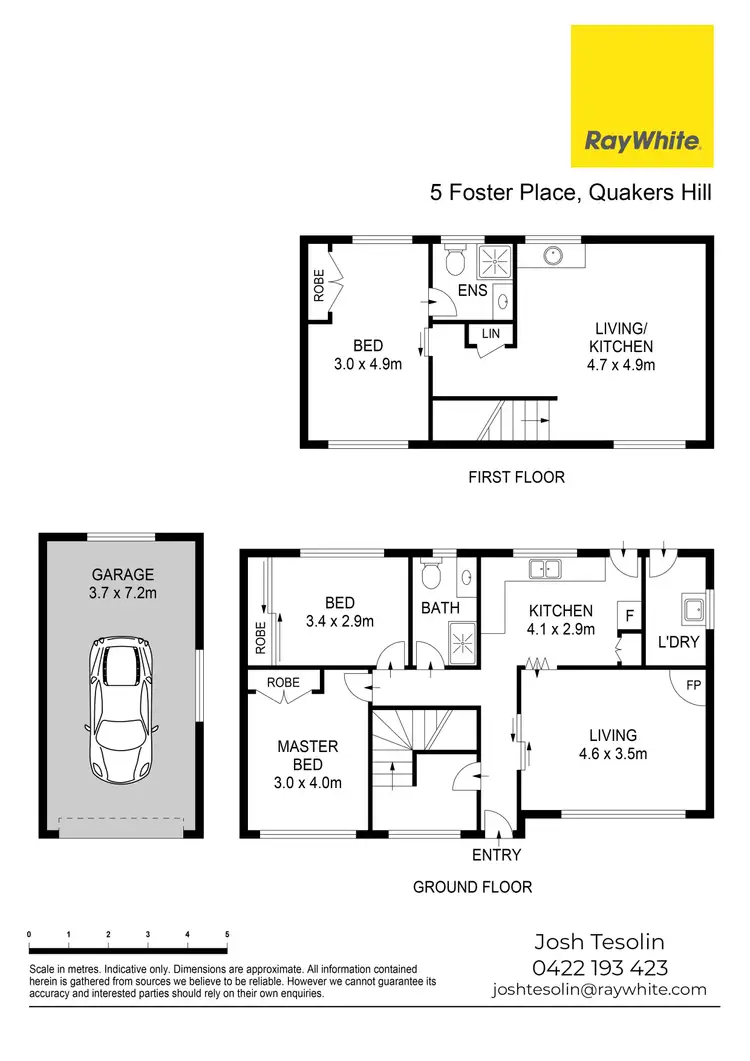 Floorplan of Homely house listing, 5 Foster Place, Quakers Hill NSW 2763