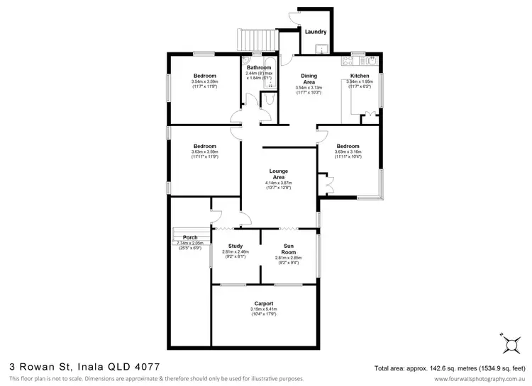 Floorplan of Homely house listing, 3 ROWAN Street, Inala QLD 4077