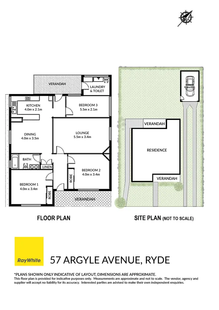 Floorplan of Homely house listing, 57 Argyle Avenue, Ryde NSW 2112