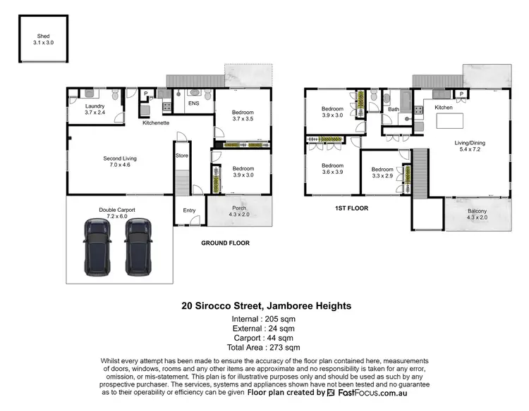 Floorplan of Homely house listing, 20 Sirocco Street, Jamboree Heights QLD 4074