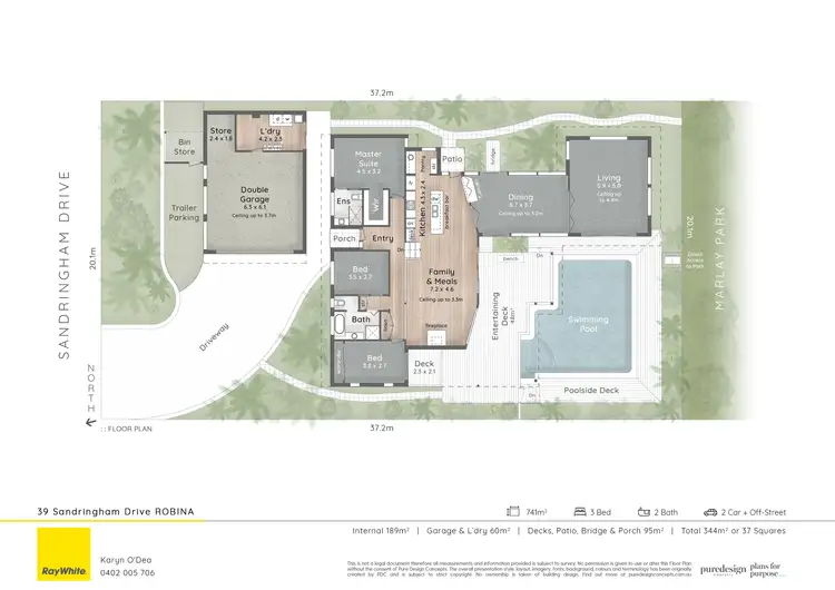 Floorplan of Homely house listing, 39 Sandringham Drive, Robina QLD 4226