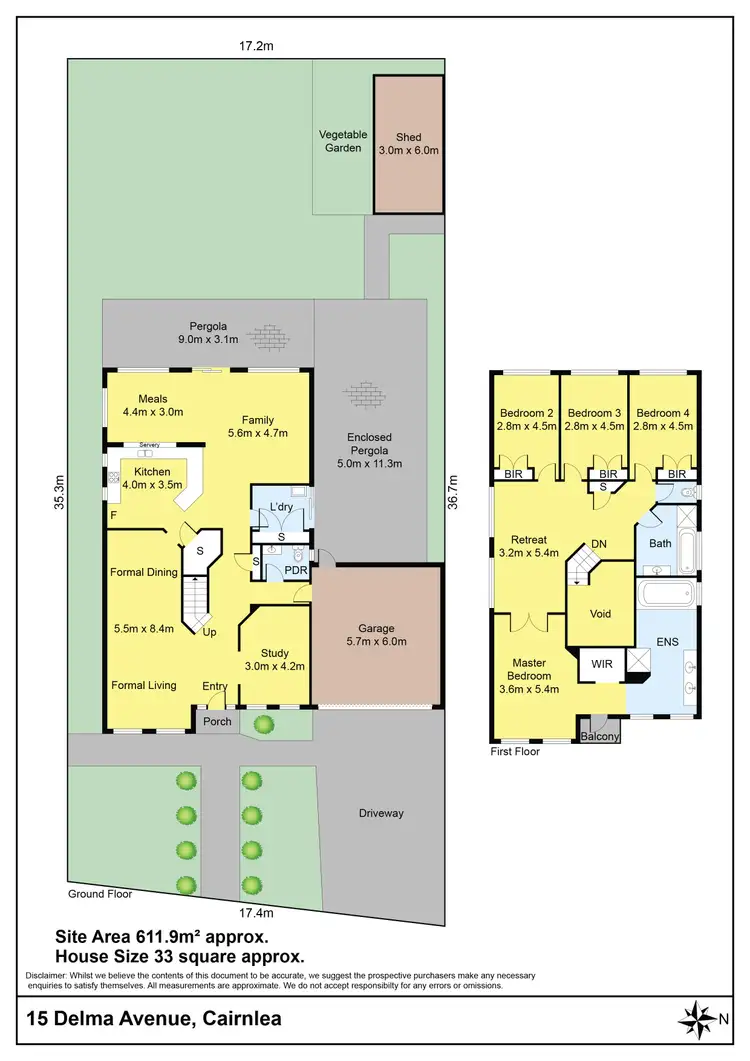 Floorplan of Homely house listing, 15 Delma Avenue, Cairnlea VIC 3023