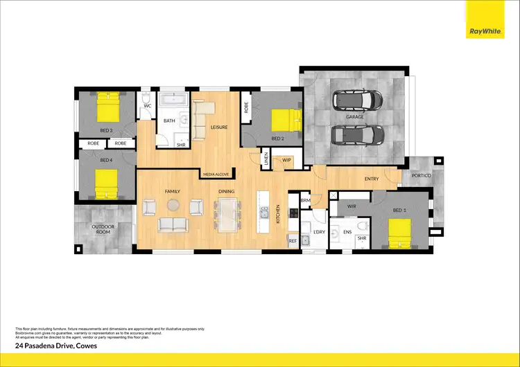 Floorplan of Homely house listing, 24 Pasadena Drive, Cowes VIC 3922