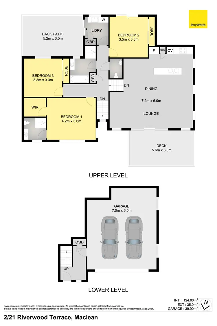 Floorplan of Homely townhouse listing, 2/21 Riverwood Terrace, Maclean NSW 2463