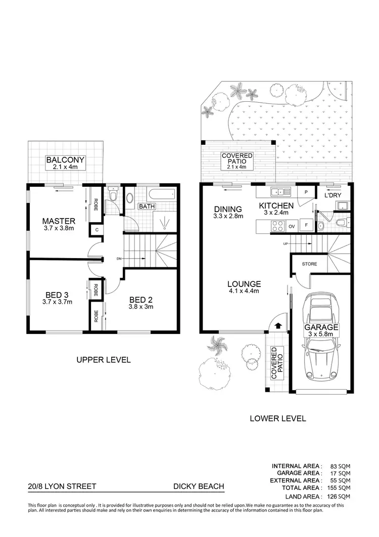Floorplan of Homely unit listing, Unit 20/8 Lyon Street, Dicky Beach QLD 4551