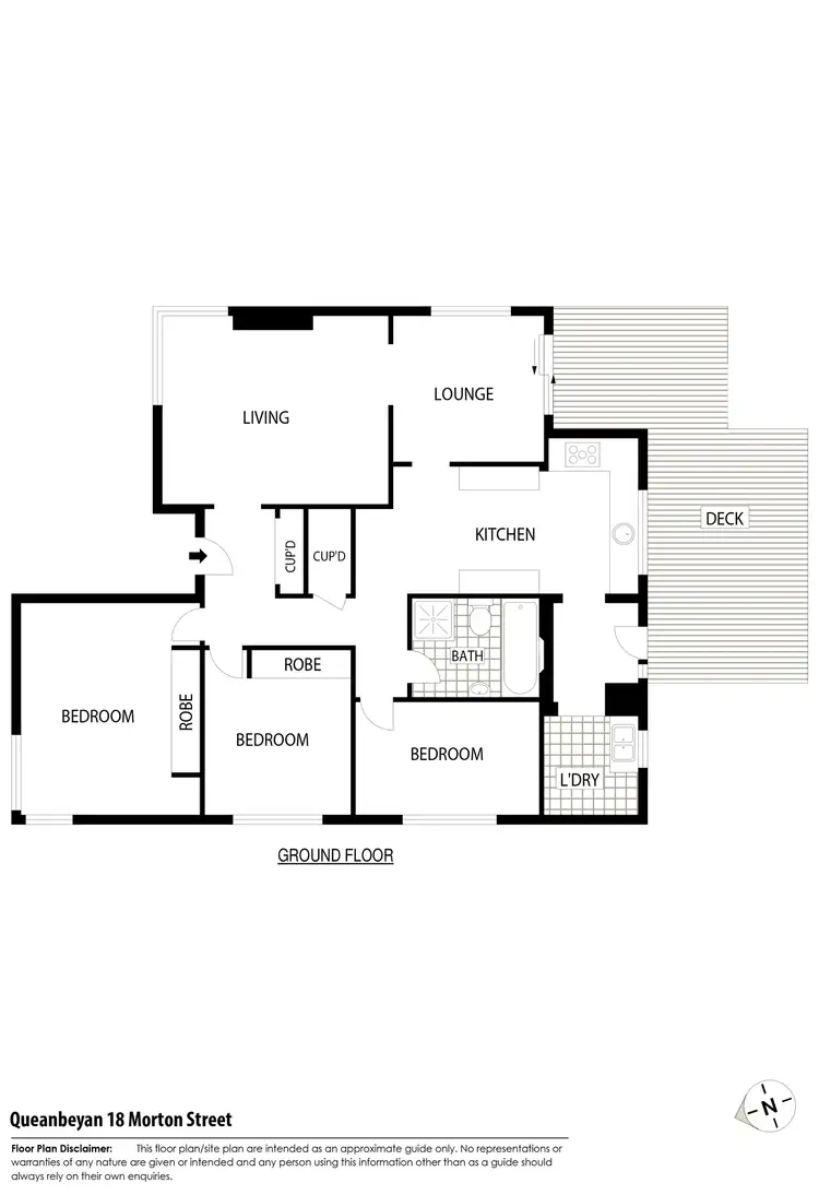 Floorplan of Homely house listing, 18 Morton Street, Queanbeyan NSW 2620