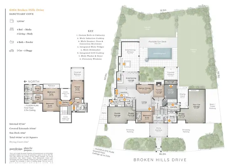 Floorplan of Homely house listing, 6264 Broken Hills Drive, Sanctuary Cove QLD 4212