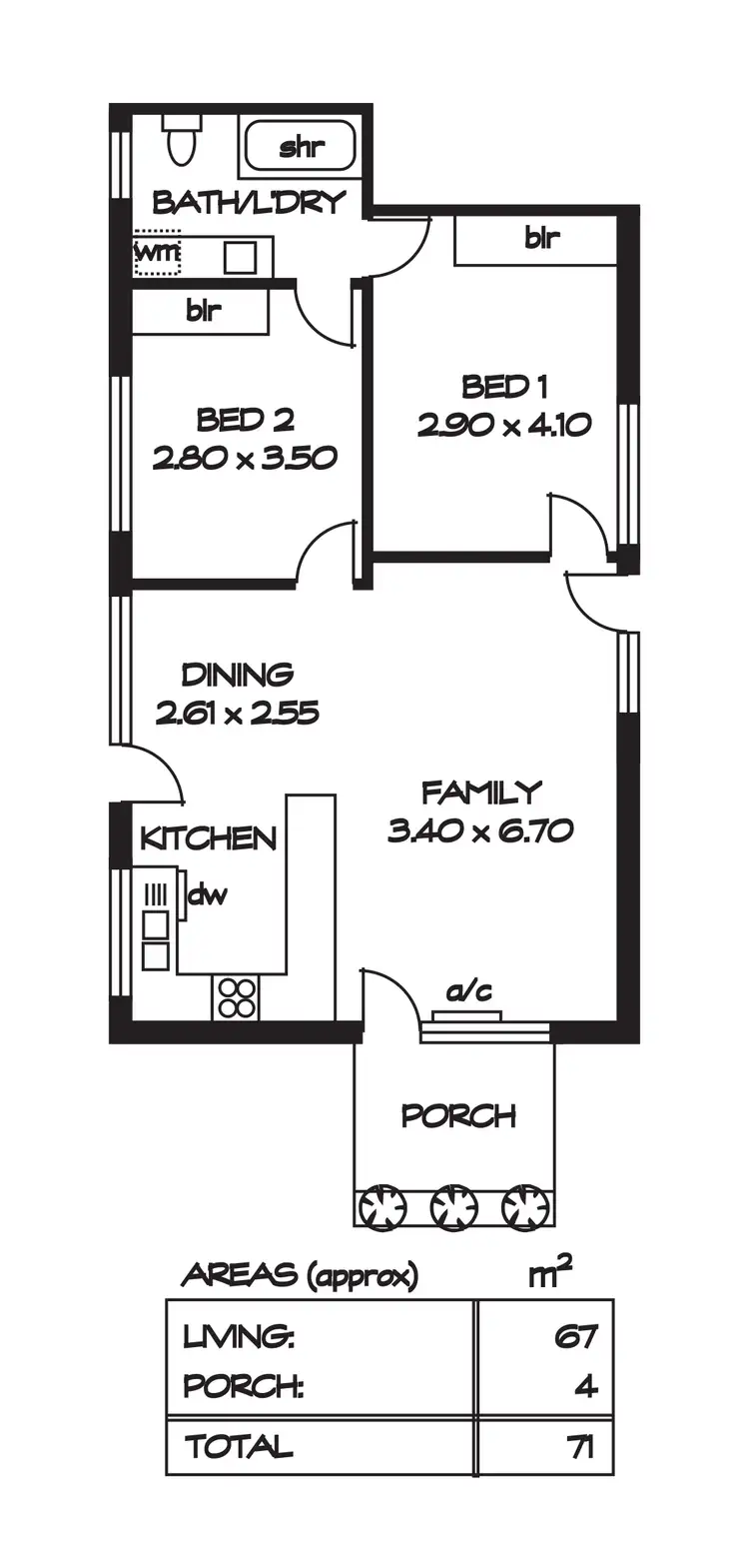 Floorplan of Homely unit listing, 2/13 Cudmore Avenue, Toorak Gardens SA 5065