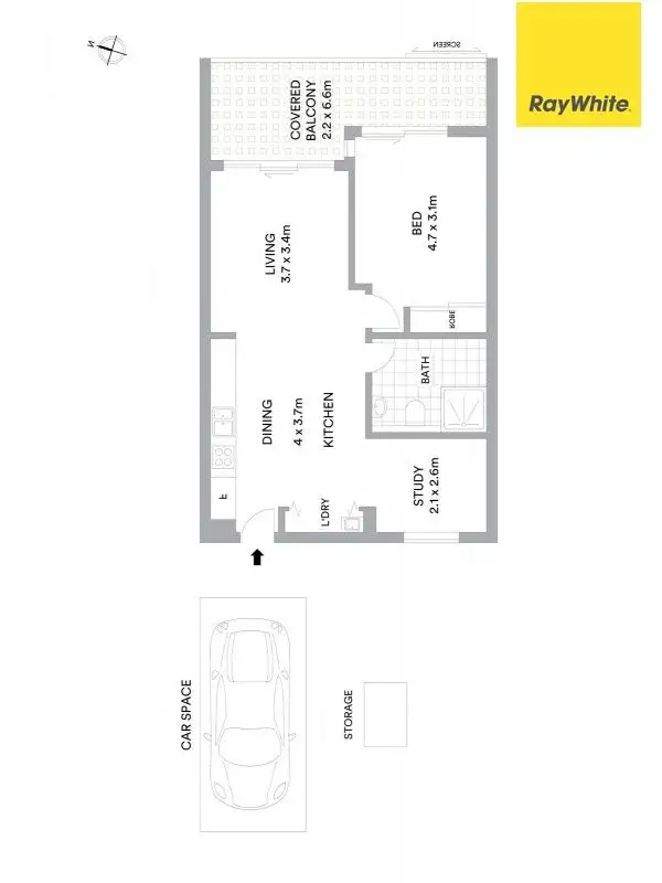 Floorplan of Homely apartment listing, 6302/9 Angas Street, Meadowbank NSW 2114