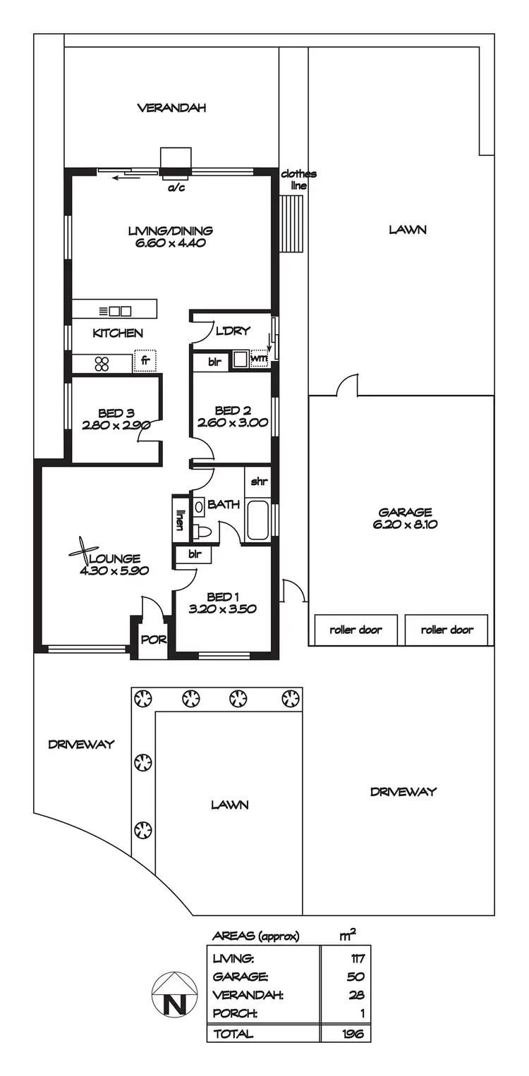 Floorplan of Homely house listing, 19 Hamra Drive, Smithfield SA 5114