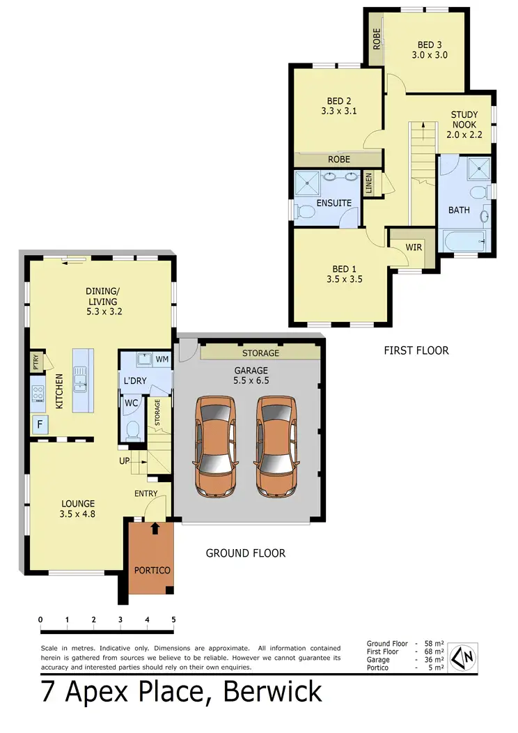 Floorplan of Homely house listing, 7 Apex Place, Berwick VIC 3806