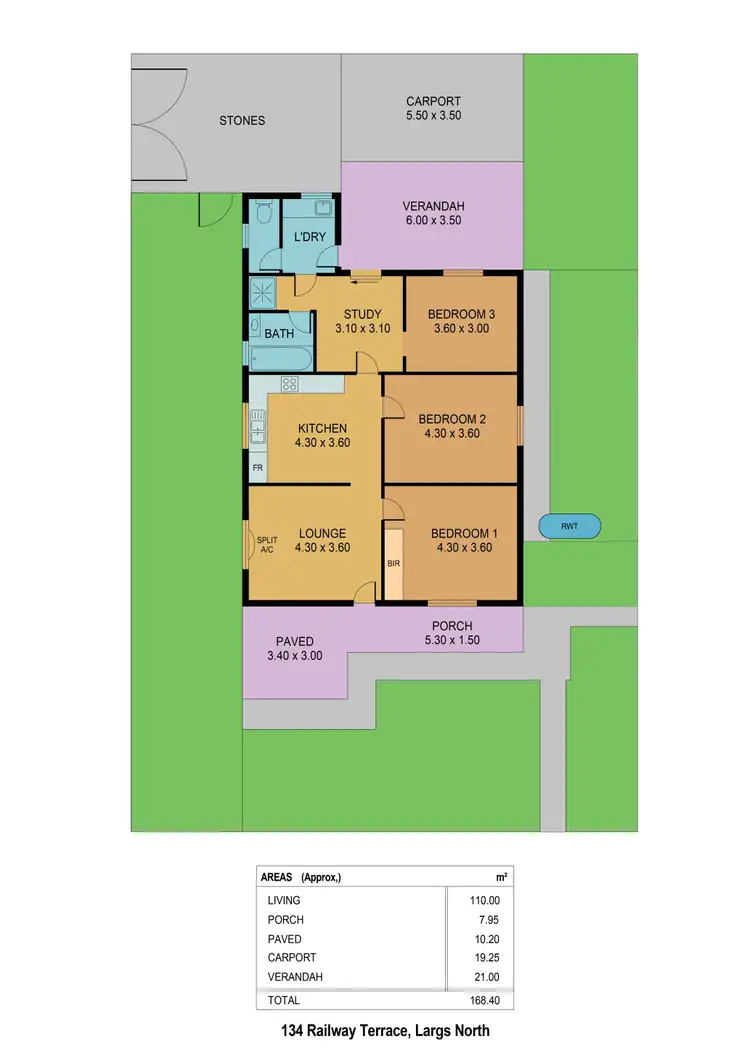 Floorplan of Homely house listing, 134 Railway Terrace, Largs North SA 5016