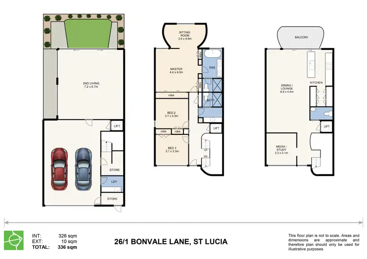 Floorplan of Homely house listing, 26/1 Bonvale Lane, St Lucia QLD 4067