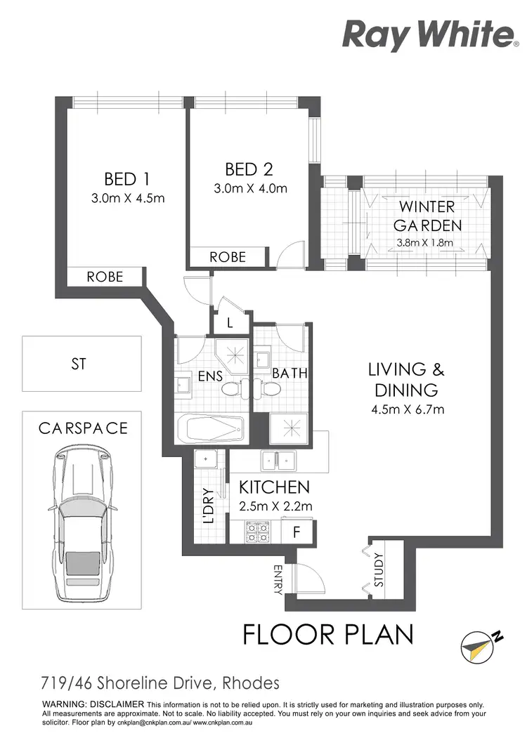 Floorplan of Homely apartment listing, 719/46 Shoreline Drive, Rhodes NSW 2138